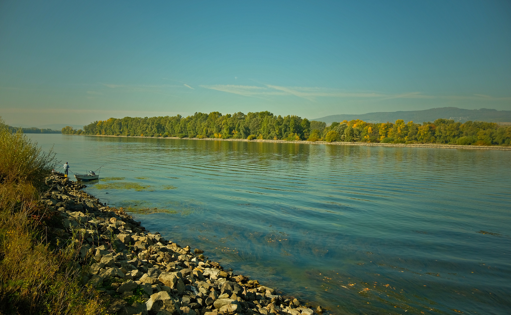 Der Rhein bei Heidenfahrt - Oktober 2018