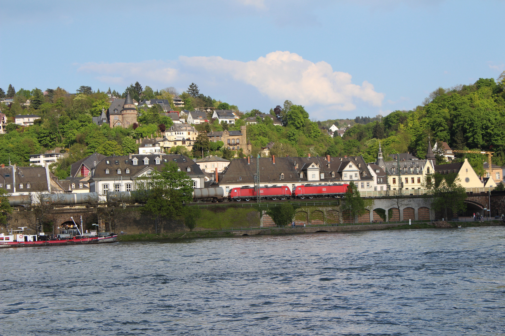 der rhein bei koblenz