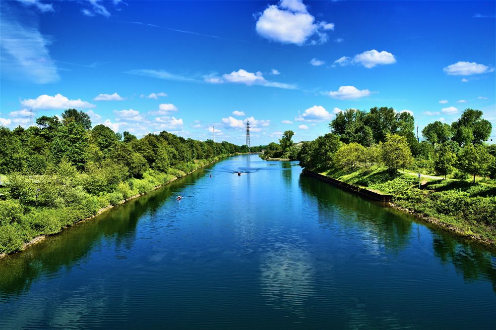 Der Rhein-Herne-Kanal in Gelsenkirchen