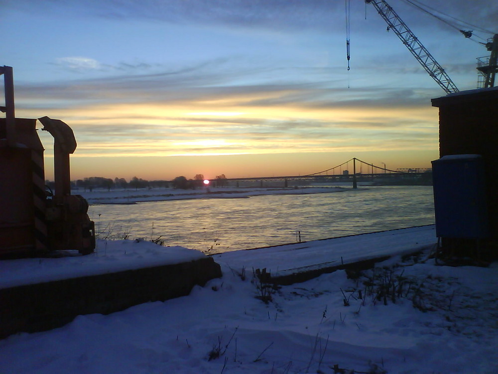 Der Rhein im Winter