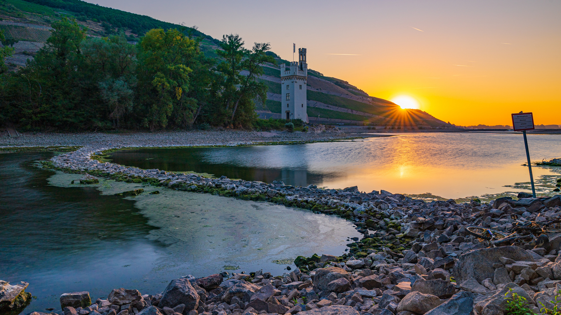 der Rhein ist fast leer