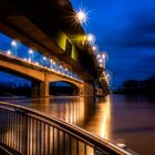 Der Rhein mit Hochwasser