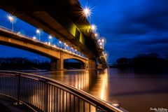 Der Rhein mit Hochwasser