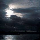 der rhein und der dom zu köln