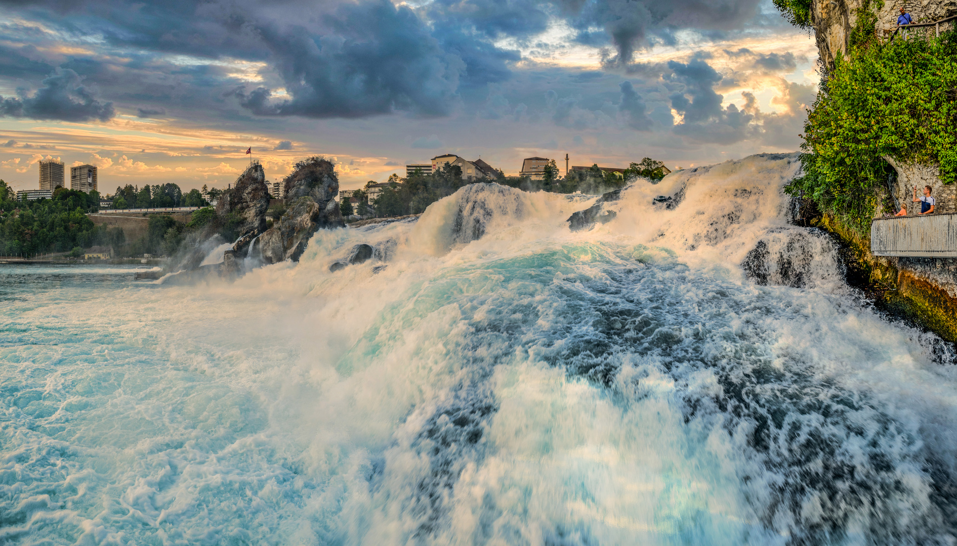 Der Rheinfall bei Schaffhausen (Laufen-Uhwiesen)