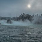 Der Rheinfall - heute bei Schnee und kalten Temperaturen