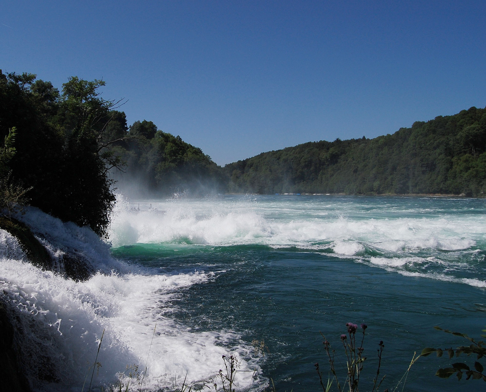 Der Rheinfall in Schaffhausen...