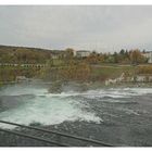 Der Rheinfall von oben aus dem Zug...