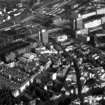 Der Riebeckplatz in Halle/S von oben