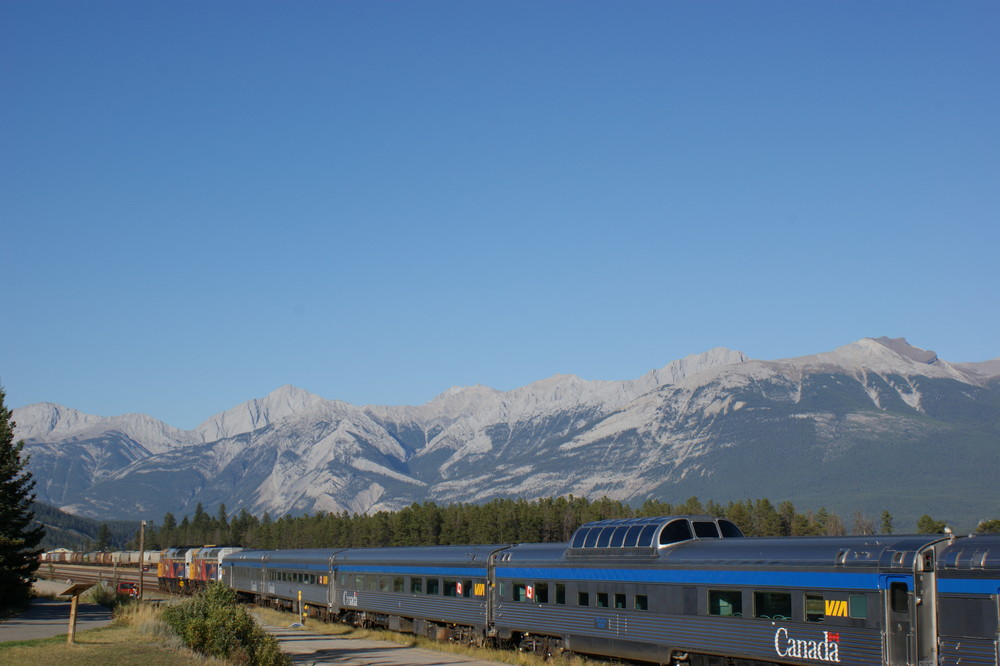 Der Rocky Moutain Express in Jasper (Alberta,Canada)