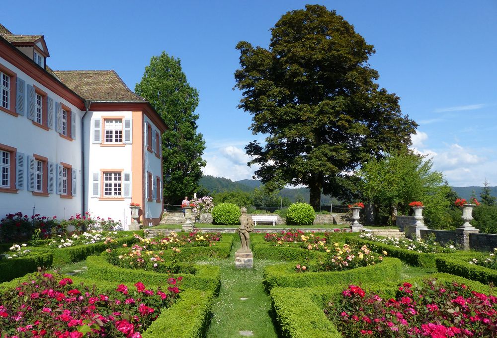 Der Rosengarten von Schloss Bürgeln