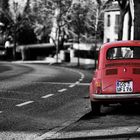 Der rote Fiat 500