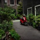 Der rote Flitzer in Amsterdam