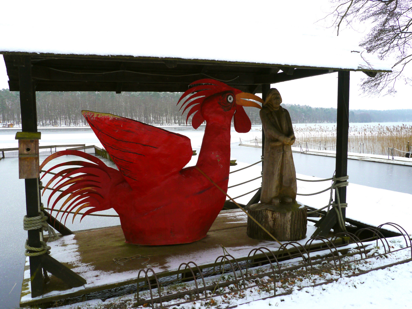 Der rote Hahn vom Stechlin