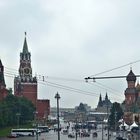 der rote platz bei regen