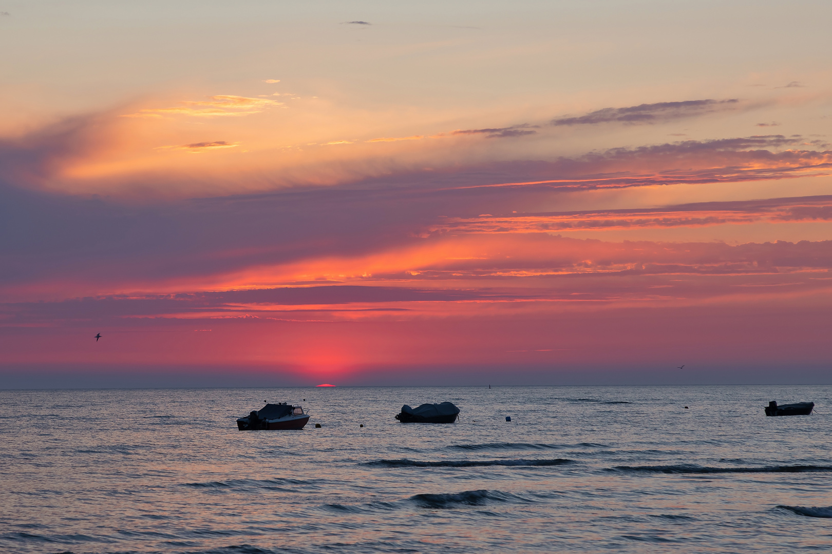 Der rote Sonnenaufgang