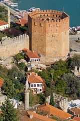 Der "Rote Turm" ist das Wahrzeichen von Alanya