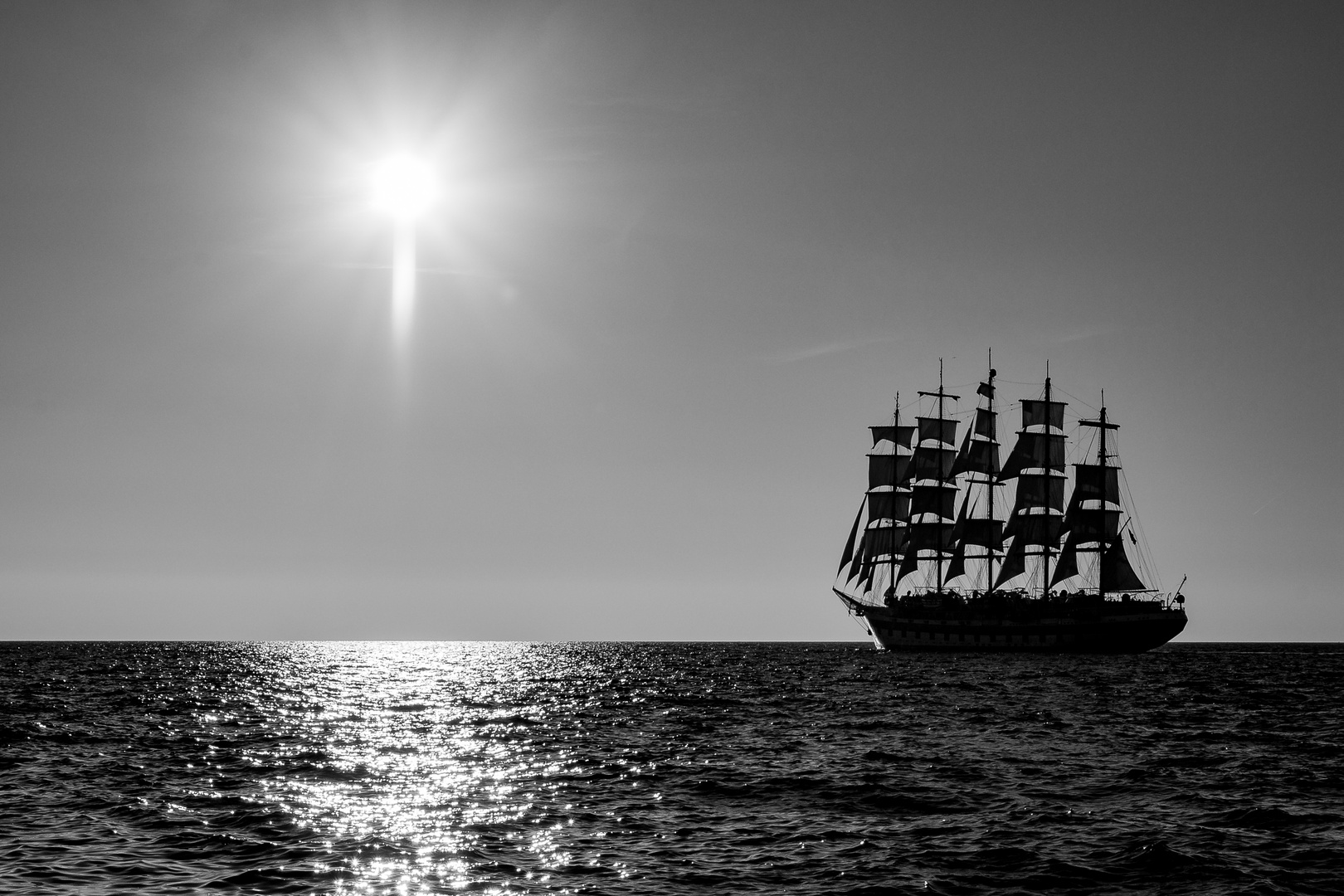 Der Royal Clipper (s/w)