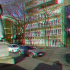 Der Rufer vor Radio Bremen (3D für Rot/Cyan Brille)