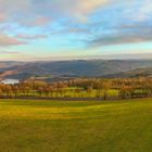 Der Rursee von oben.