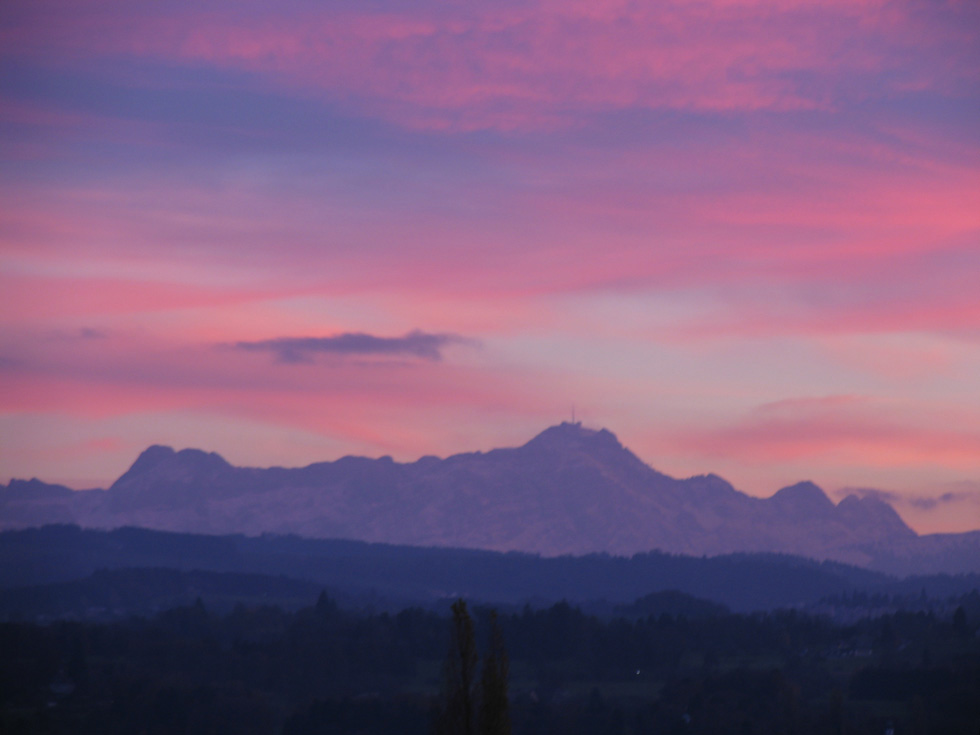 Der Säntis im Abendlicht