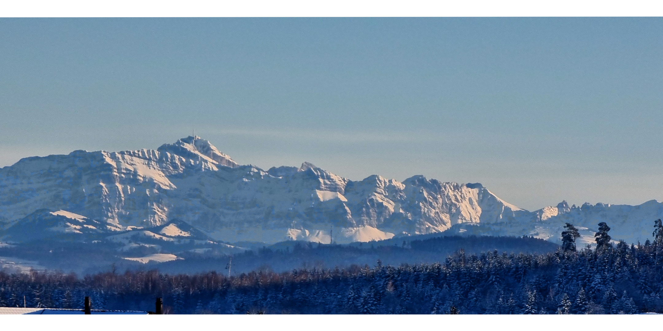 Der Säntis vom Thurgau aus