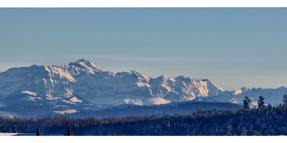 Der Säntis vom Thurgau aus