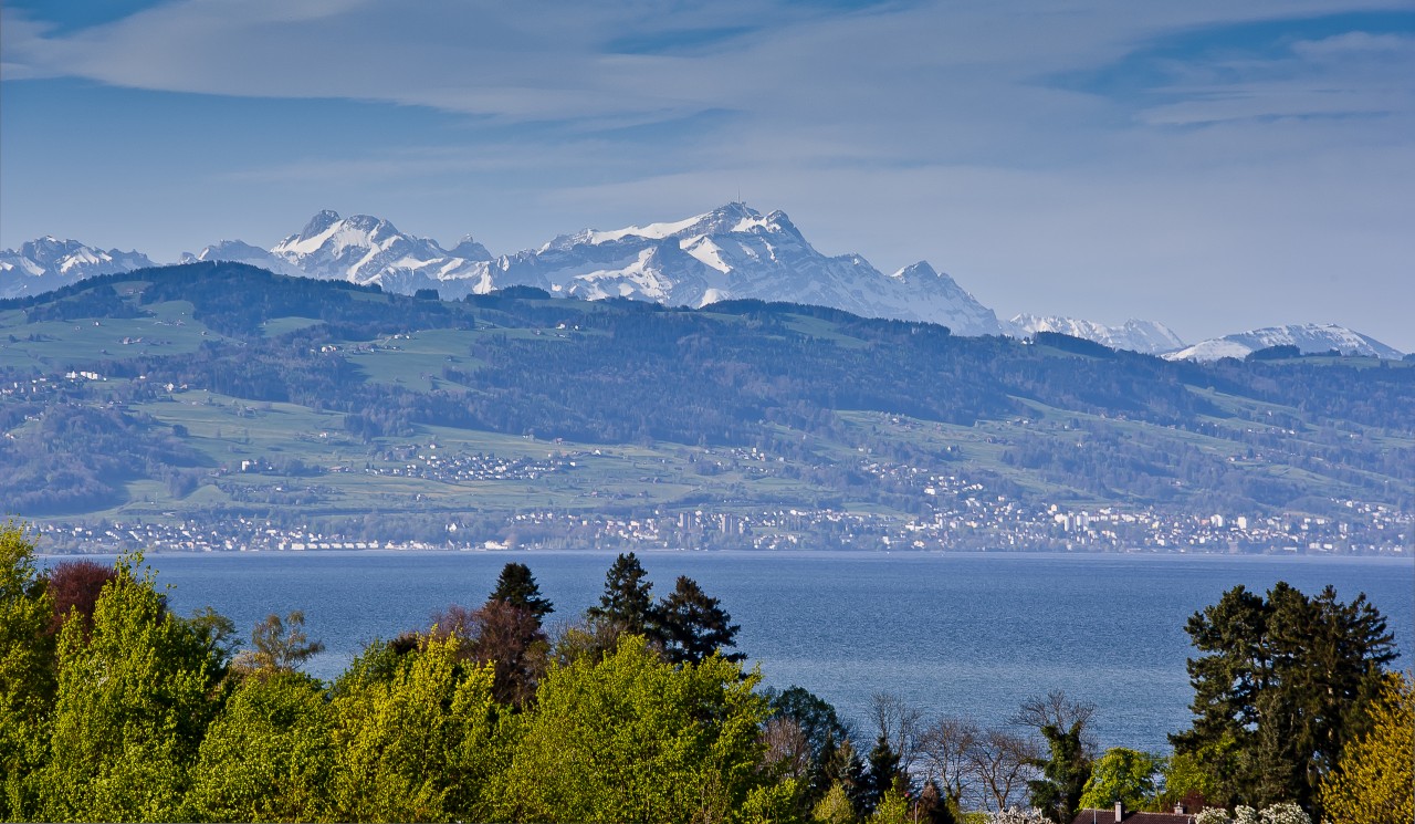 Der Säntis zum greifen nah.