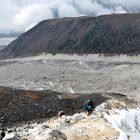 Der Salpudanda Gletscher beim Abstieg vom Larke Pass