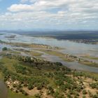 Der Sambesi in der Nähe der Einmündung des Chongwe mit Blick nach Osten