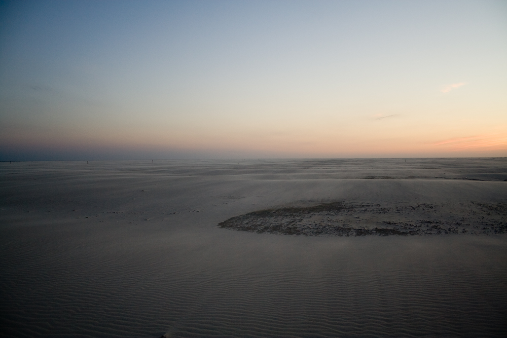 Der Sand treibt es hinfort