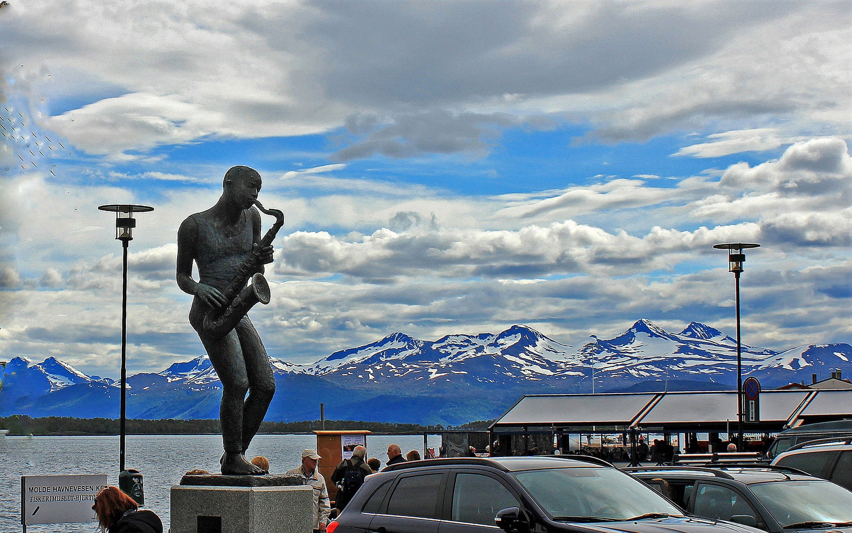 der Saxaphonspieler in Molde