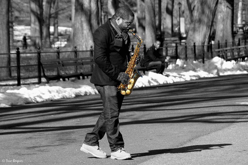 Der Saxophon Spieler