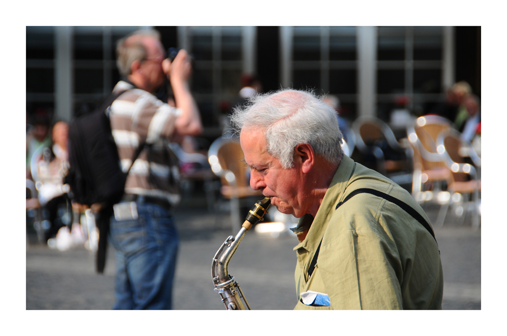 "Der Saxophonspieler"