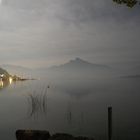 Der Schafberg bei Vollmond am Mondsee