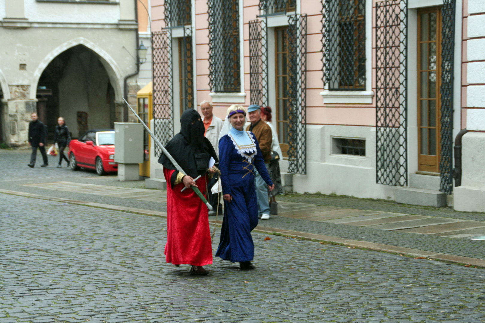 Der Scharfrichter von Görlitz und seine Frau auf dem Wege zur Arbeit