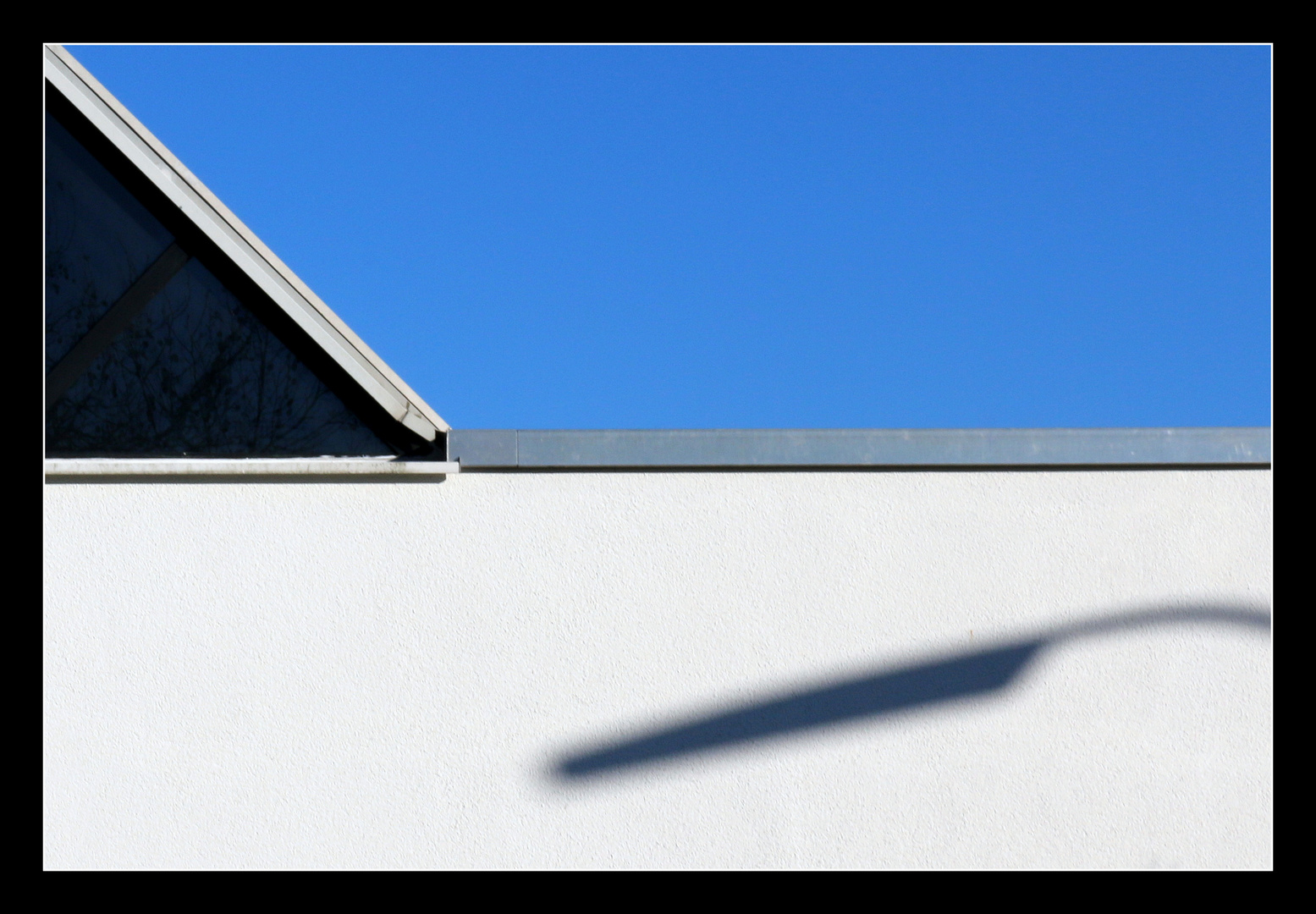 Der Schatten der Straßenleuchte