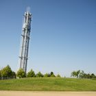 der schiefe Messeturm in Leipzig