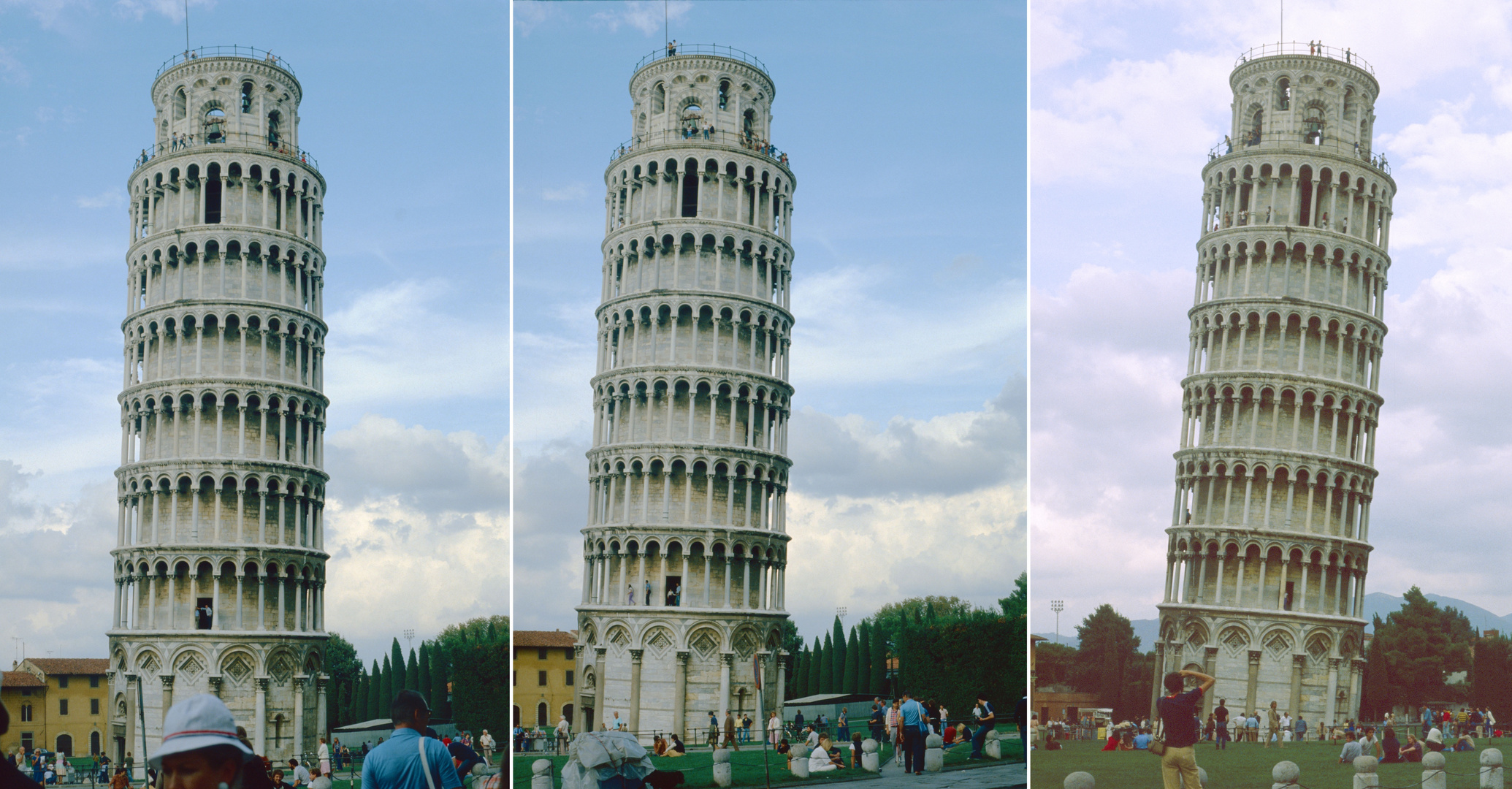 Der schiefe Turm von Pisa Triptychon von 1981 Foto & Bild italy, world, italien Bilder auf
