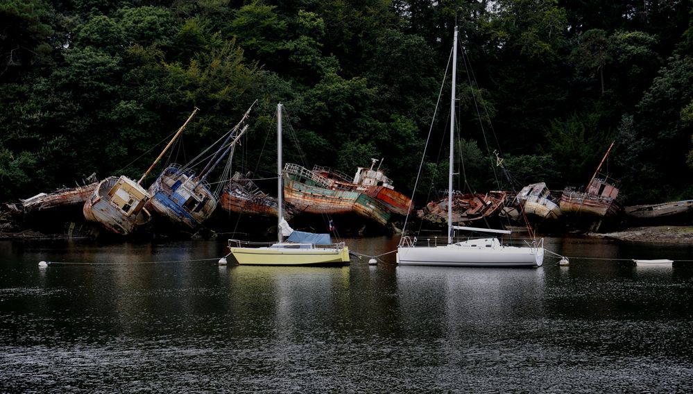 Der Schiffsfriedhof in Douarnenez