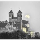 Der Schlossberg Quedlinburg im Vollmond