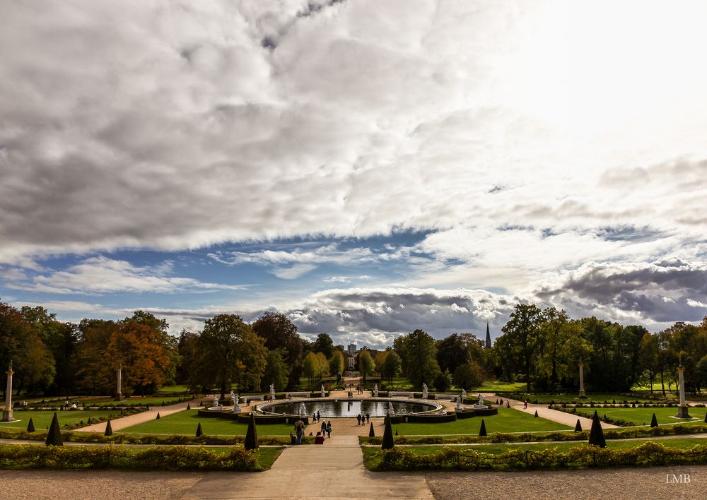 Der Schloßpark nach dem Orkan