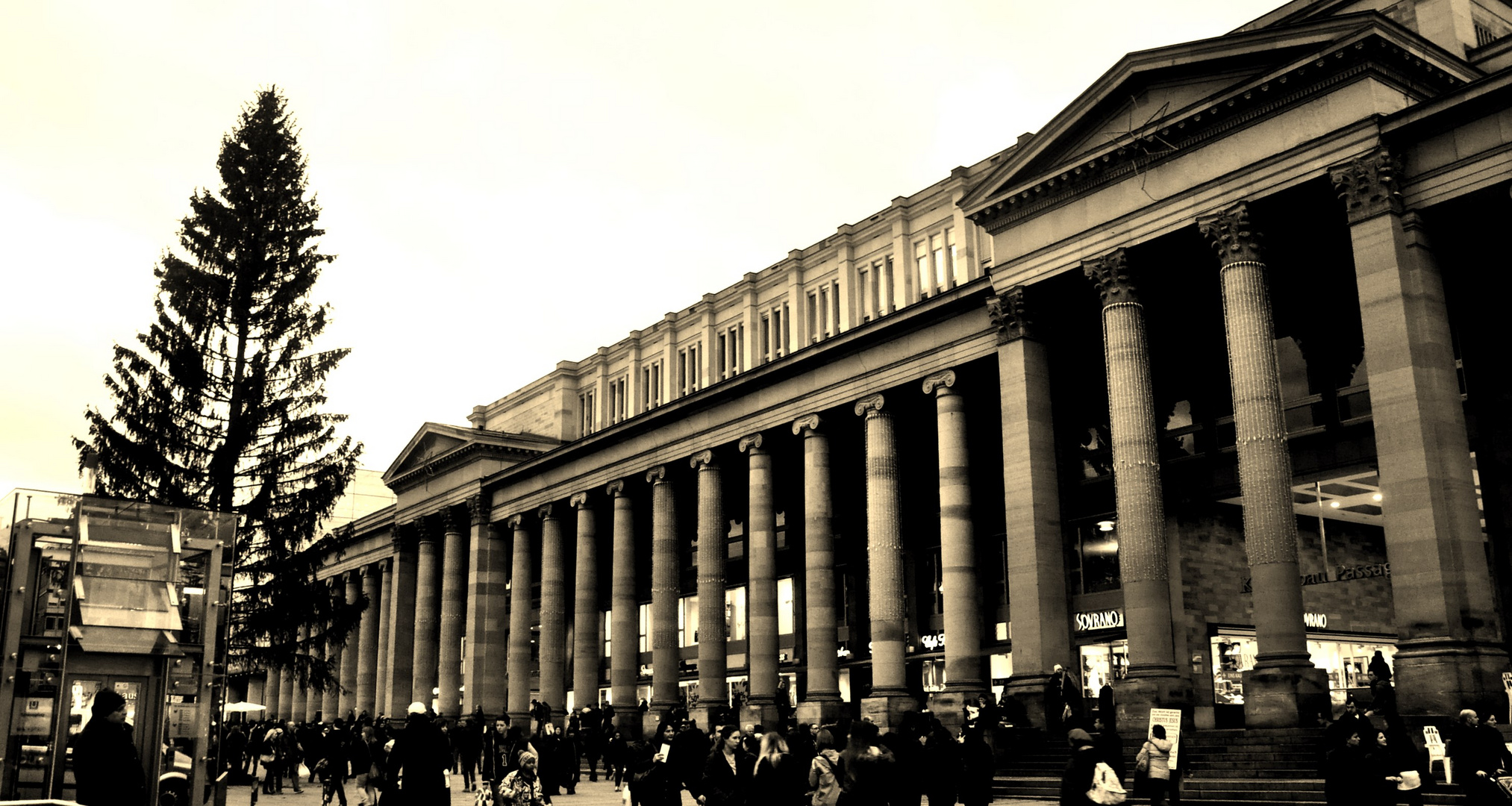 Der Schlossplatz im Januar