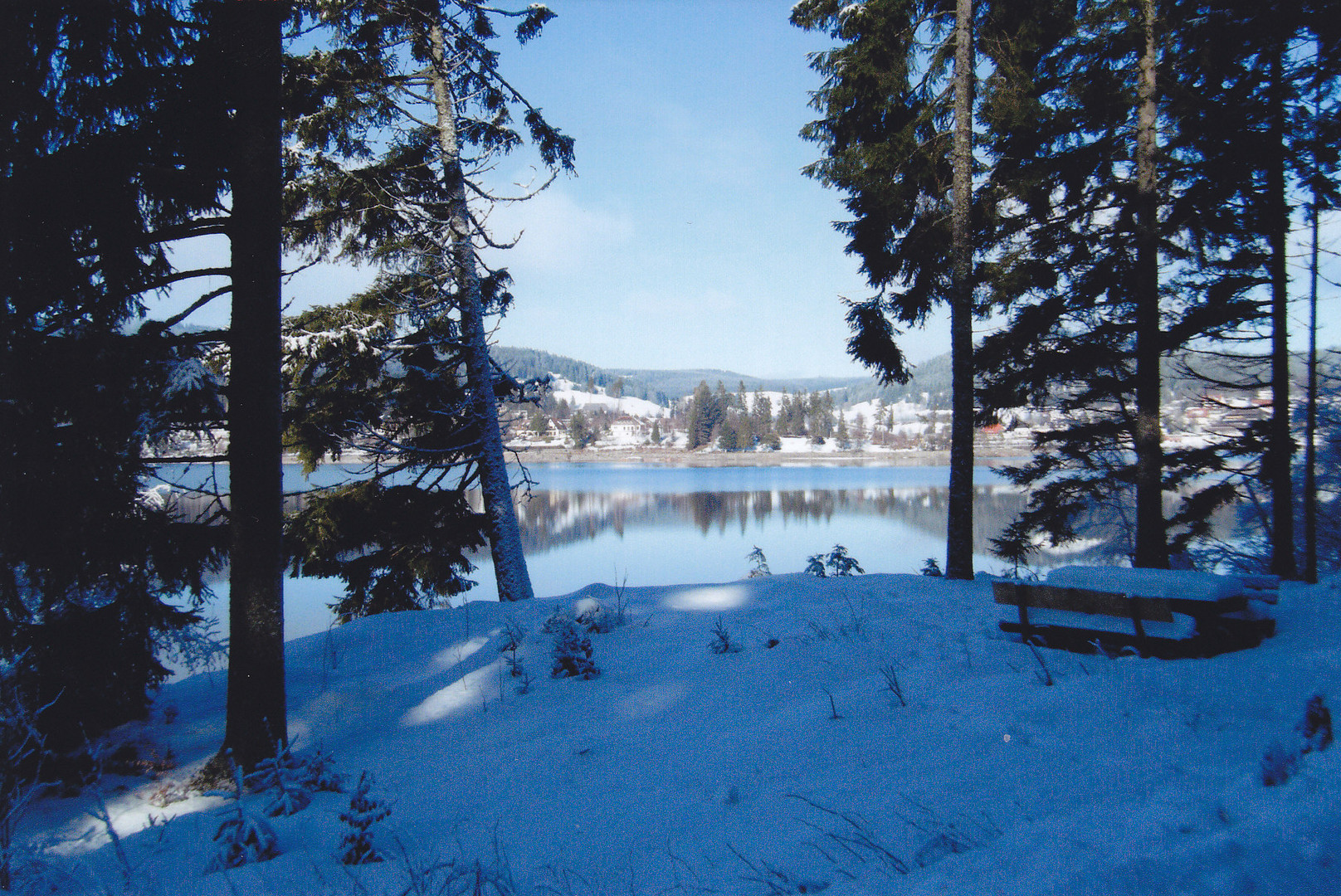 Der Schluchsee mit Blick auf den Ort