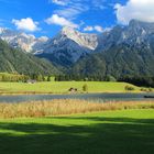 der Schmalensee mit Wörner und Tiefkarspitze