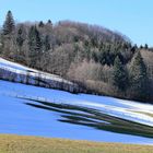 Der Schnee beginnt sich zurückzuziehen