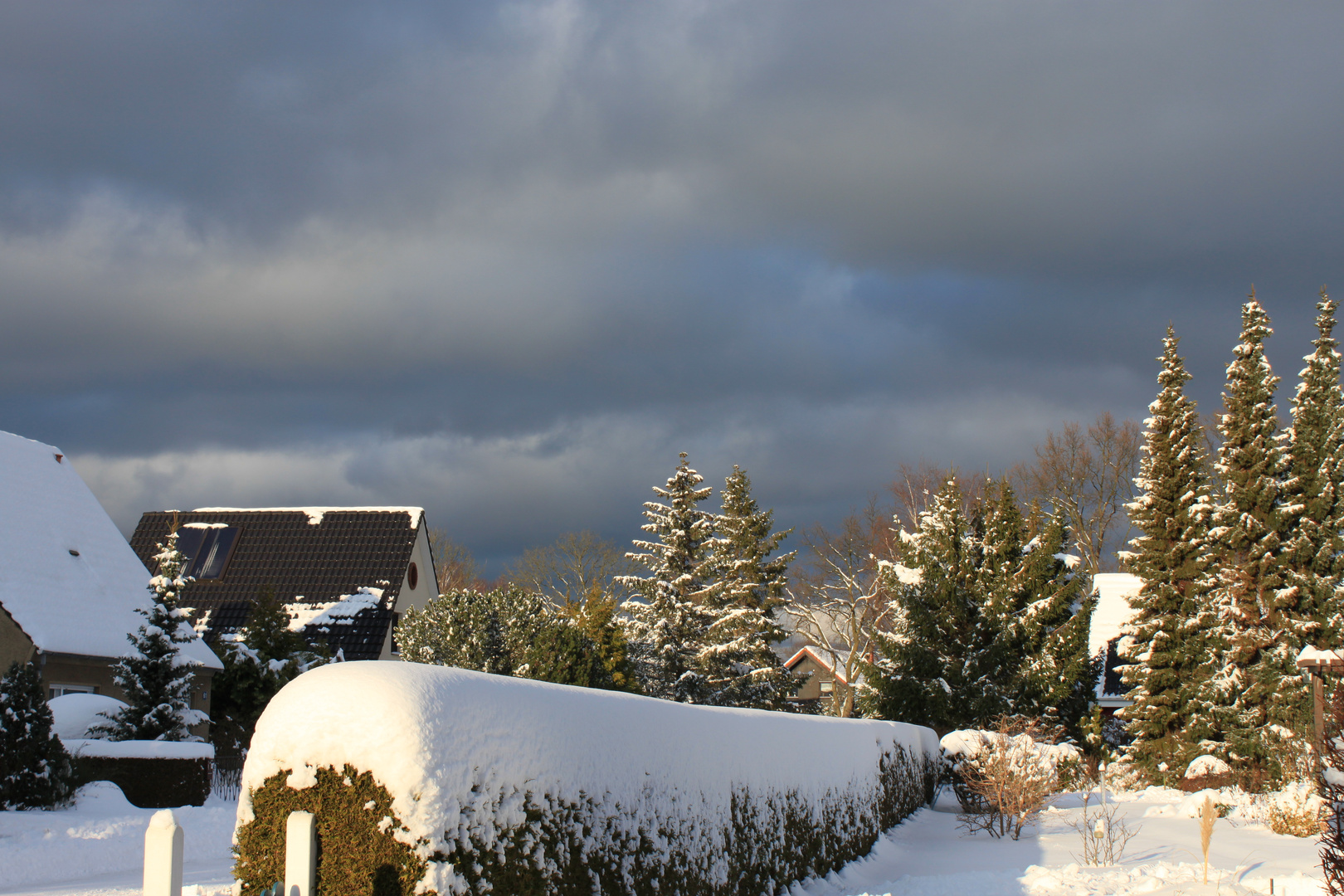 Der Schnee hat uns im Griff