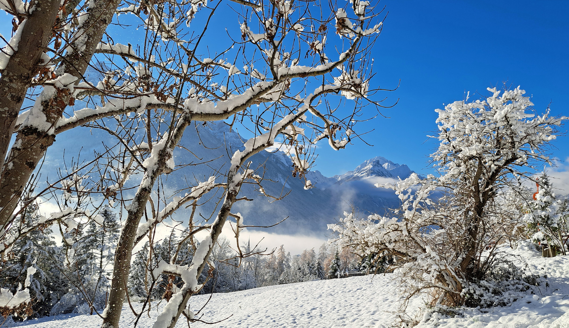 der Schnee ist gekommen ....