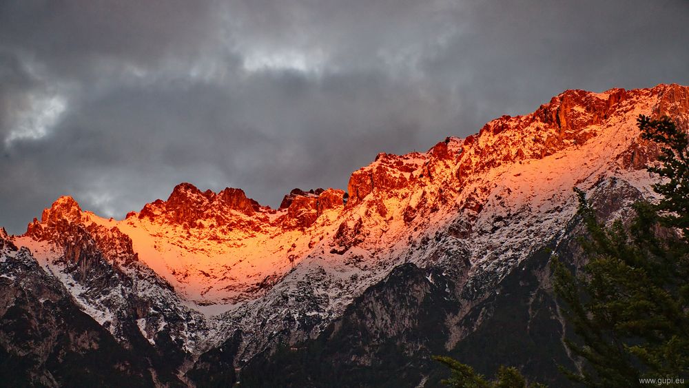 Der Schnee verbrennt