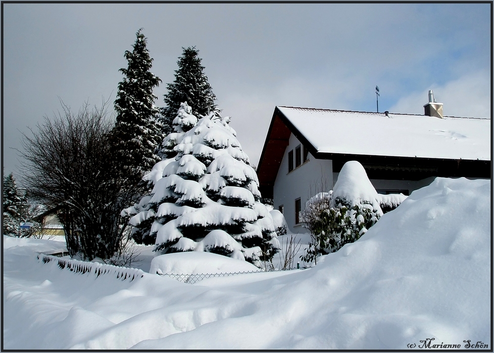 Der Schnee vom Sonntag...